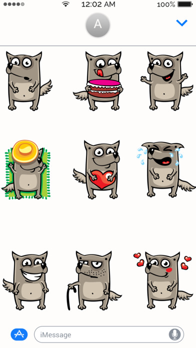Wolf Emoji Stickers screenshot 2
