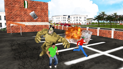 Crazy Rhino Man City Attack: Gangster 3D Shooting screenshot 2