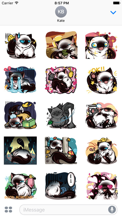 Simba the Cat. Stickers by Design73 screenshot 2