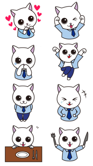 Business Cats Stickers! screenshot 2