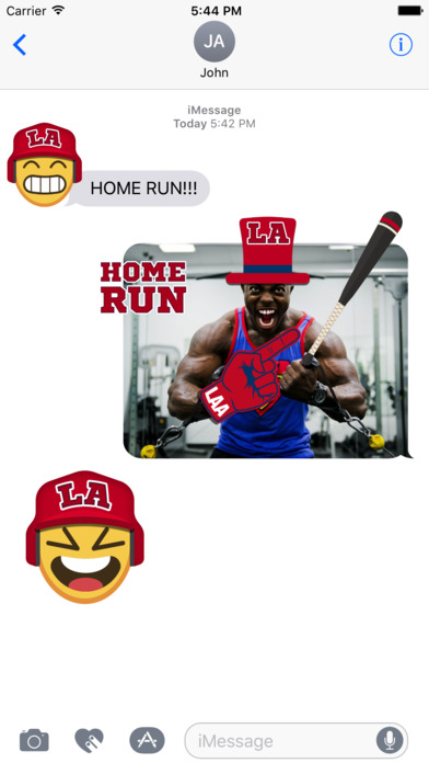 Los Angeles A Baseball Stickers & Emojis screenshot 2