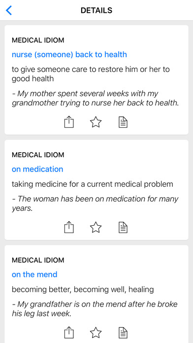 Eyes & Medical idioms screenshot 2