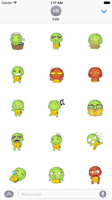 Lovely Turtle Stickers screenshot 2