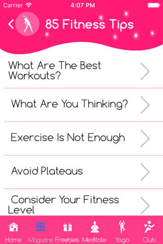Workout schedule gym screenshot 2