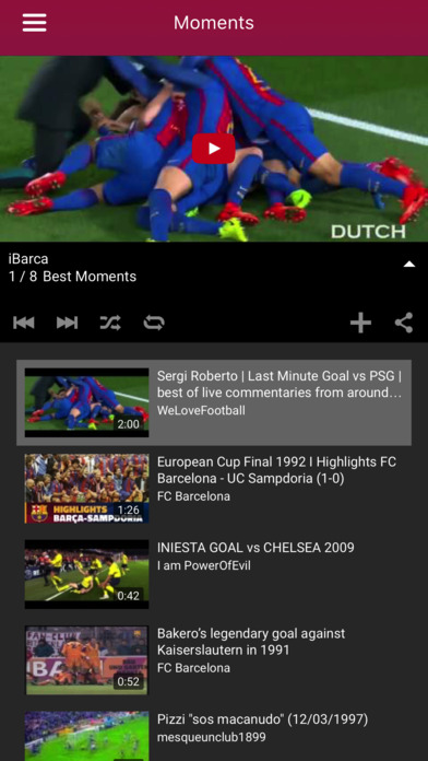 iBarca - FC Barcelona Chants and Songs for fans screenshot 3
