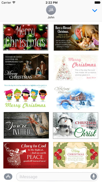 Christmas 2016 Stickers - Christmas Postcards screenshot 2