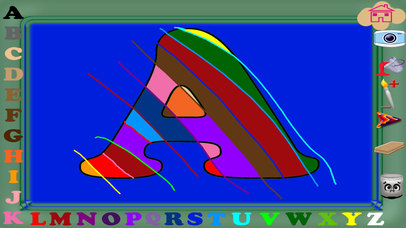 Letters Paint ABC Coloring Pages screenshot 2