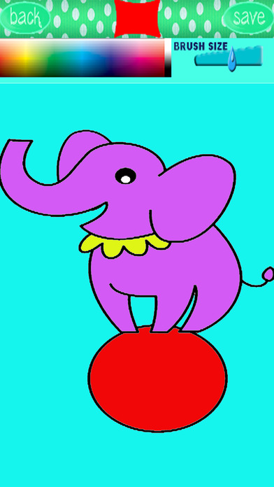 Kids Coloring Page Elephants Game screenshot 2