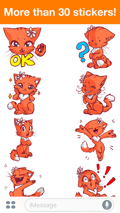 Cute Cat - Beautiful stickers screenshot 2