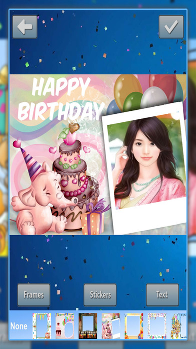 Birthday Card Celebration PhotoFrames screenshot 4