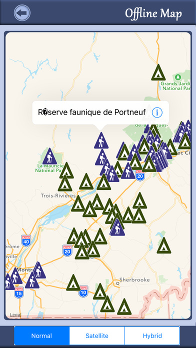 Quebec - Campgrounds & Hiking Trails,State Parks screenshot 2