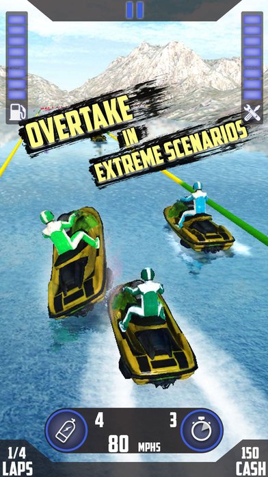 Crazy Ski Boat Rider - Top Stunt & Fun Racing Game screenshot 3