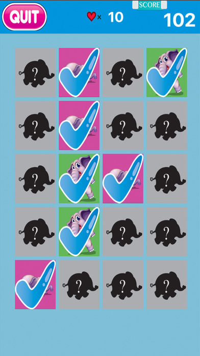 Elephant Jungle Matching Puzzle for Kids screenshot 2