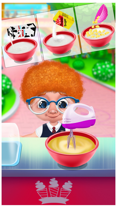 School Ice Cream Party Kids Game screenshot 2