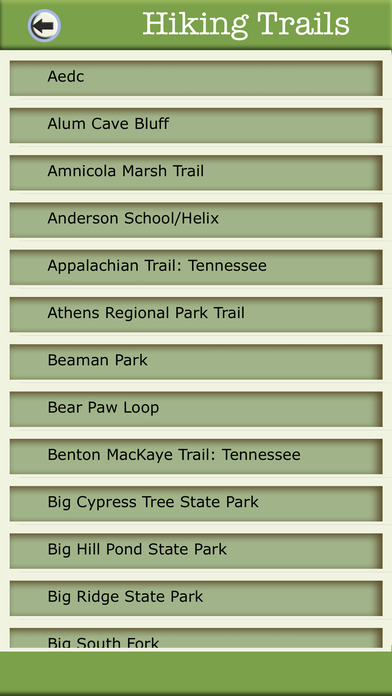 Tennessee Camping & Hiking Trails screenshot 3