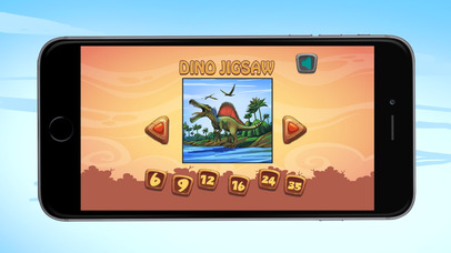T Rex Dinosaur Jigsaw Puzzle Game for Kids screenshot 2