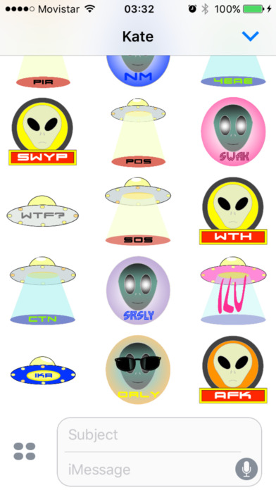 AlienTXTing - Animated UFO Alien Fun Stickers screenshot 3