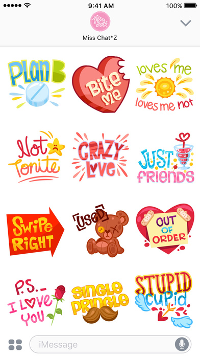 Flirty Sticker Set screenshot 2