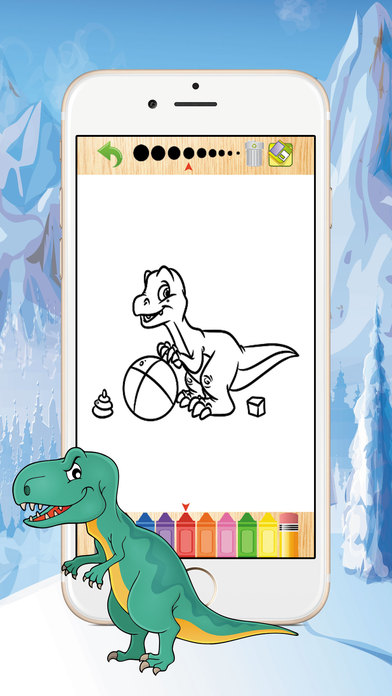 Dinosaur Coloring Pages Educational Game for Kids screenshot 3
