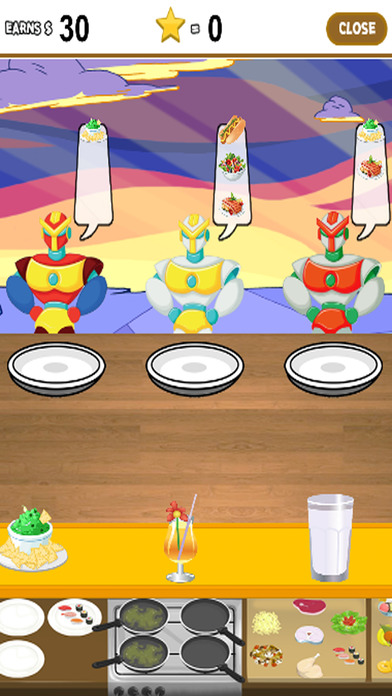 Restaurant Games For Kids And Iron Robot Version screenshot 2