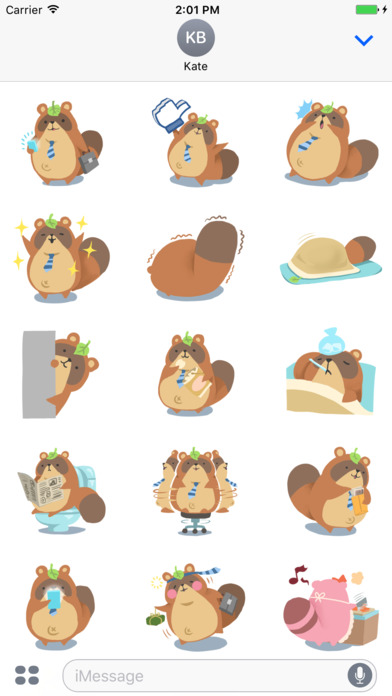 Mr.Pooh (Office) Sticker Pack screenshot 2