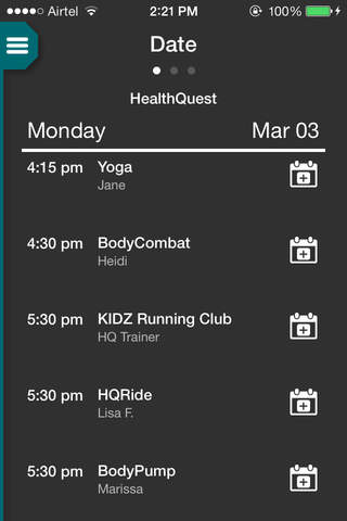 HealthQuest Fitness Club screenshot 3