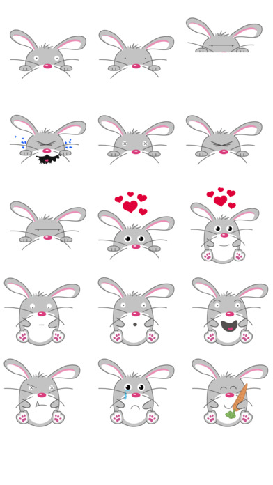 Adorable Bunnies Stickers - by Pop Bottle Studio screenshot 4