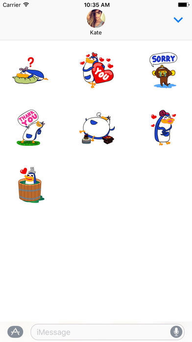 Naughty Peguin Stickers screenshot 3
