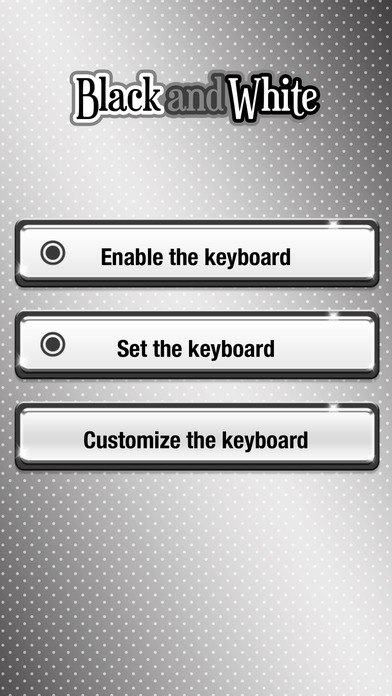 Black and White Keyboard Theme Custom Emoji Skins screenshot 3