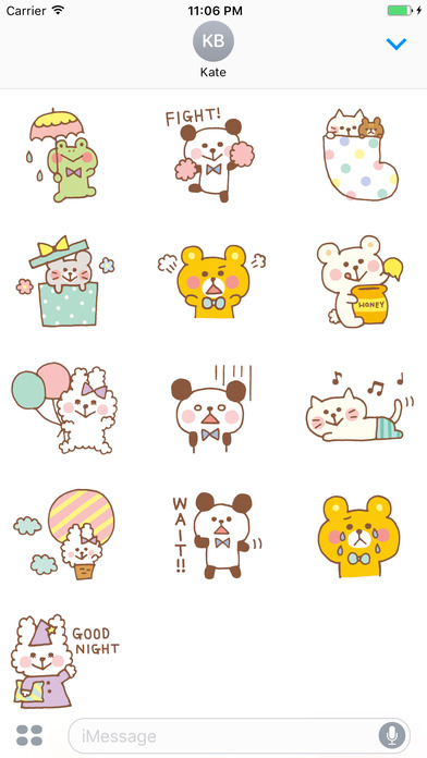 Sweeties Cute Pets Collection English Sticker screenshot 3