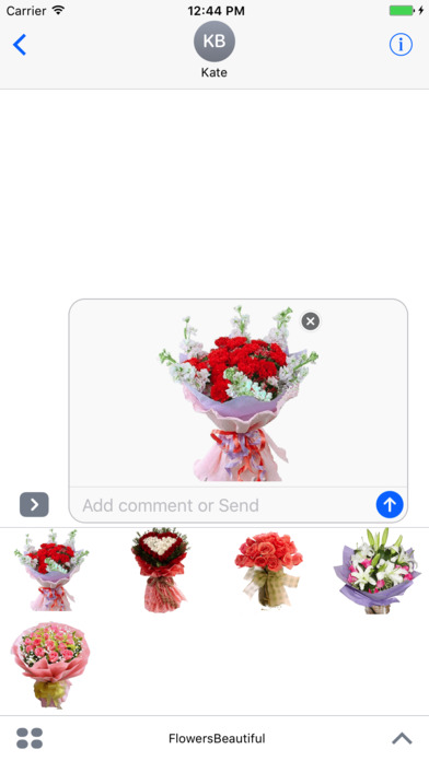 Beautiful Flowers Stickers screenshot 2