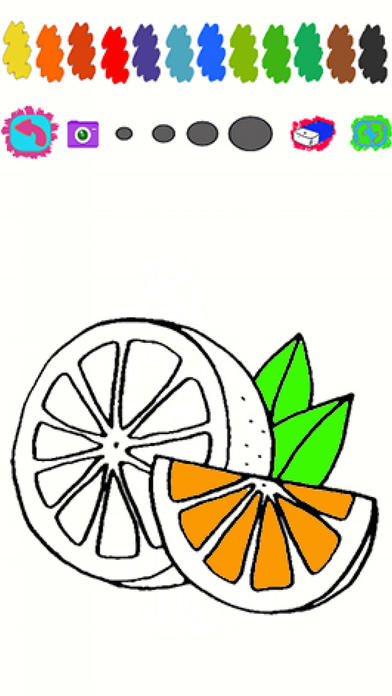 Book Colouring For Cartoon Oranges Version screenshot 2