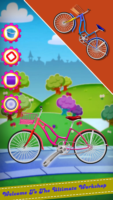 Kid's Dirty Bicycle Wash - Kids Bike Workshop Game screenshot 3