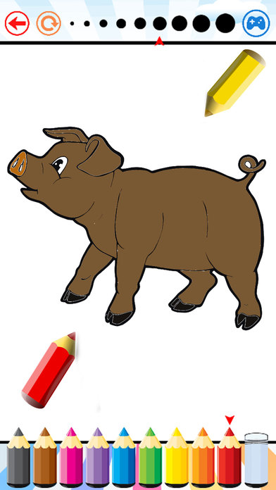 Animals Cute Coloring Book for kids - Drawing game screenshot 2