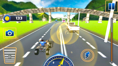 Charistmas Quad Bike Rider : Highway Racing Game-s screenshot 2