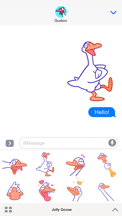 Jolly Goose – Animated Sticker Pack screenshot 3