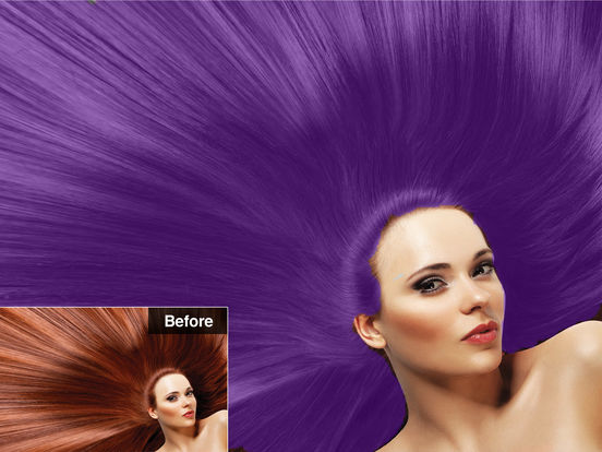Screenshots of Color Changer - Change Hair Style & Recolor Eye for iPad