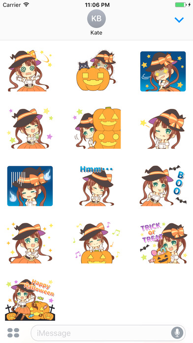 Mei The Lovely Halloween Witch English Stickers screenshot 3