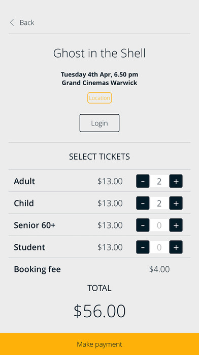 Grand Cinemas Australia screenshot 4