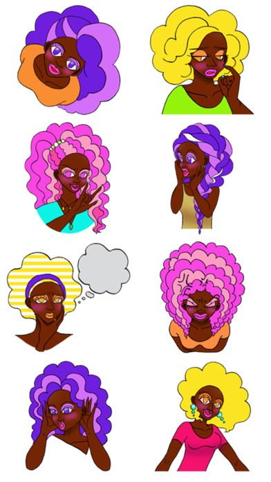 Bright Girls Stickers! screenshot 3