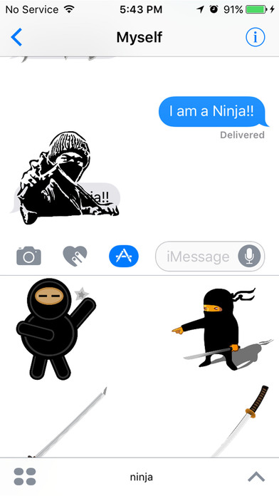 Ninja : Sneaky, Assassination, Stealth Stickers screenshot 2