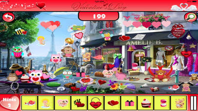 Free Hidden Objects:Valentine City Mania screenshot 2