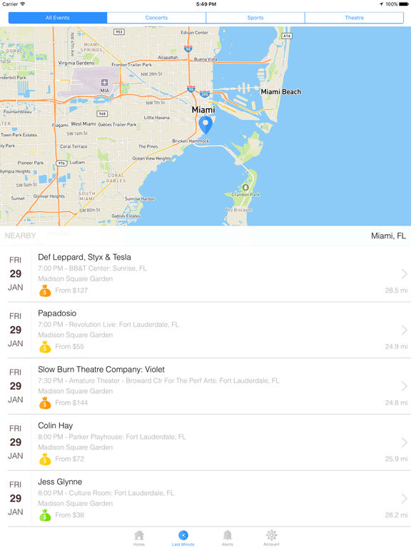 Screenshots of TickPick: No Fee Tickets | Sports, Concerts, Shows for iPad