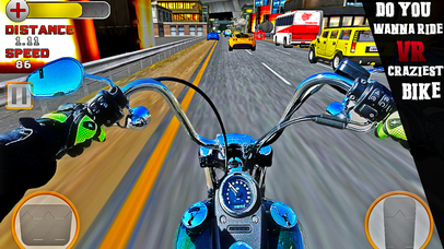 VR Crazy Bike Race : Traffic Racing Pro  Seas.2 screenshot 3