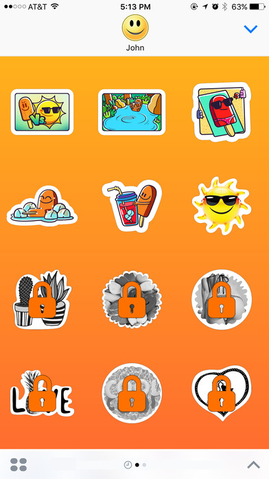 Summer Friends and Fortune Stickers screenshot 3