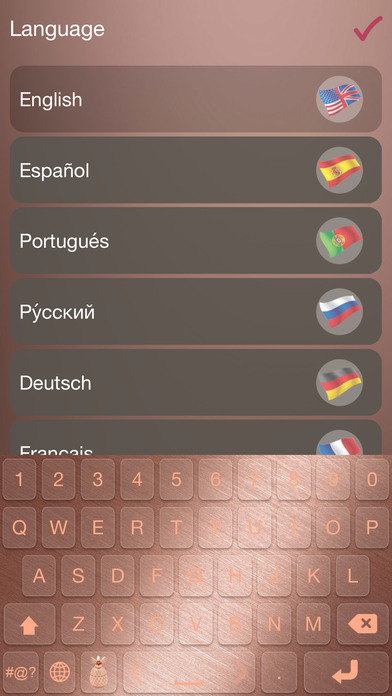 Rose Gold Keyboard Themes – Art Fonts & Cool Emoji screenshot 4