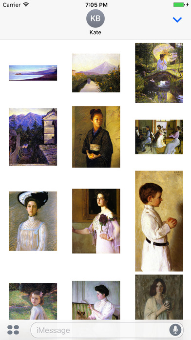 Lilla Cabot Perry Artworks Stickers screenshot 3