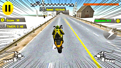 Heavy Bike Desert Traffic Race screenshot 3
