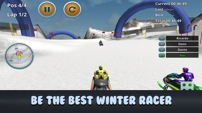 Snow Racing Fever: Speed Winter Bike Sim Full screenshot 4