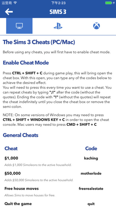 Cheats & Guide for The Sims - Sims 4,Sims 3 &2&1 screenshot 2